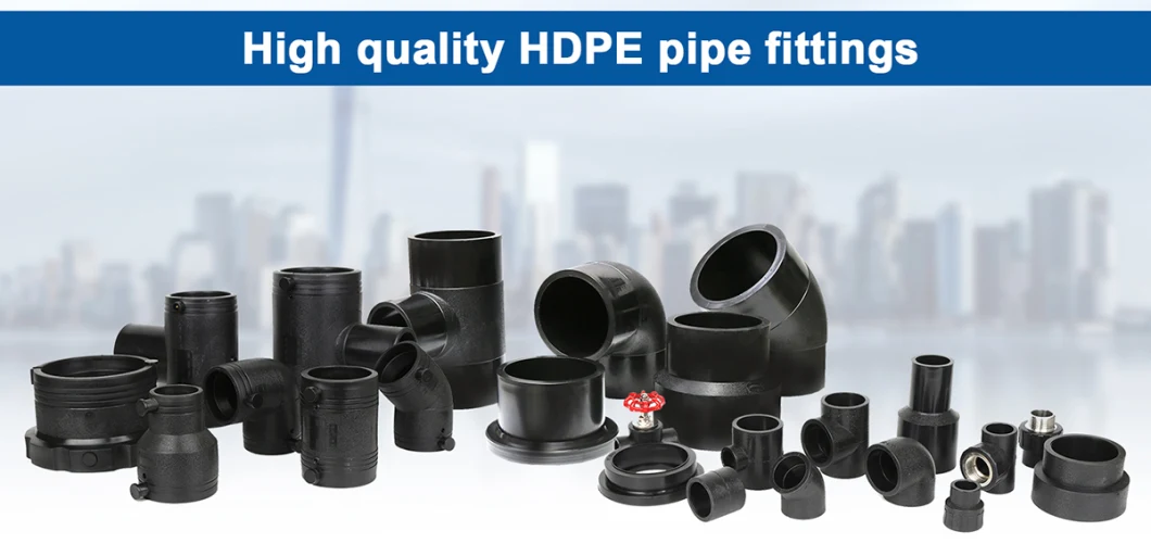 PE100 SDR11 SDR17 HDPE Butt Welding Pipe Fitting