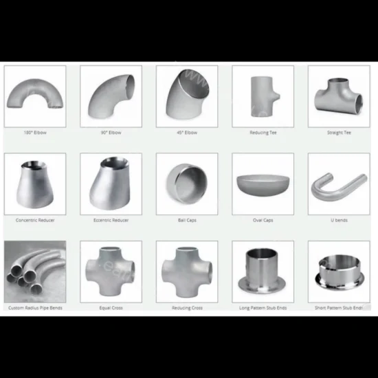 Hot Sales ASME/ANSI B16.9 Aço Inoxidável Sem Costura Redutor Concêntrico de Solda/Conexões de Solda de Cotovelo de Tubos de Aço Carbono para Tubos de Água